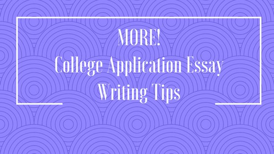 College application essay writing help download