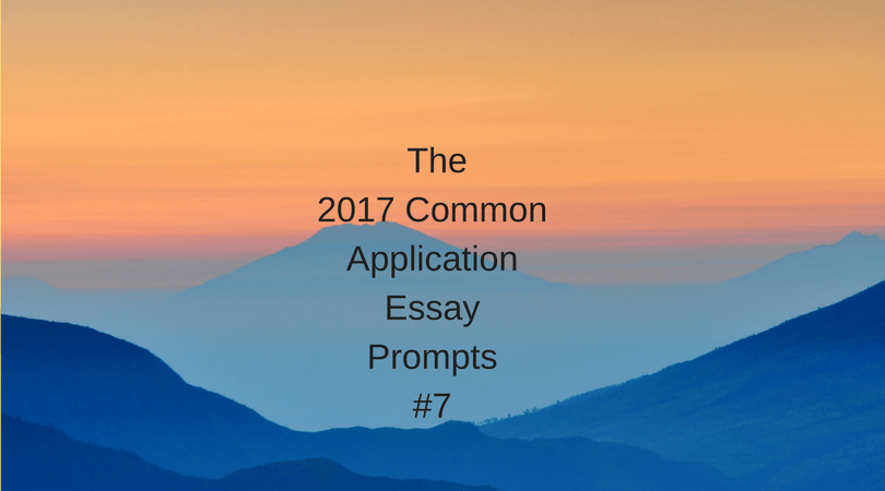Common application essay prompts
